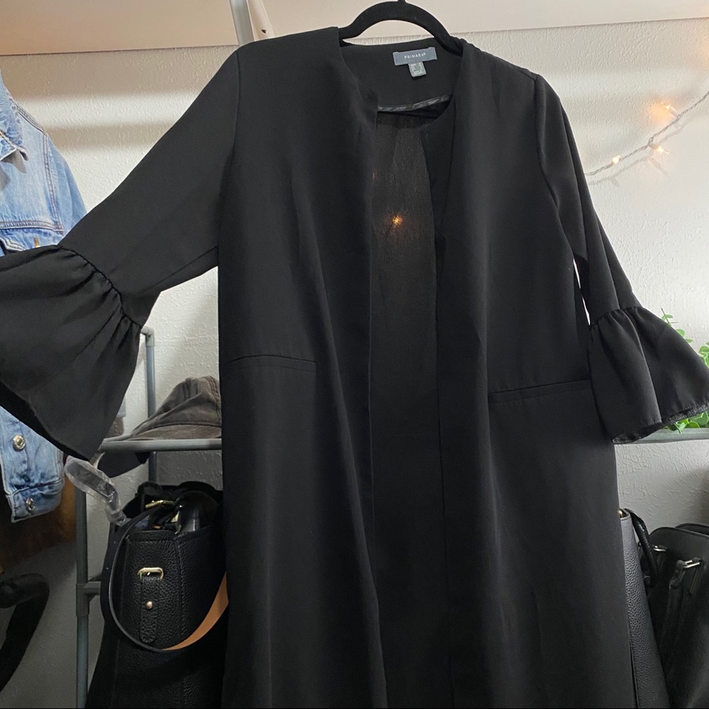 PRIMARK Long Black Dust Jacket